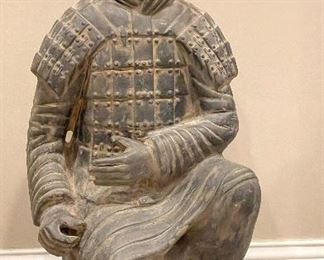 Ma Shi'ao Replica Qin Dynasty Terracotta Warrior - The Archer. Measures 16" D x 36" H. Photo 1 of 3. 