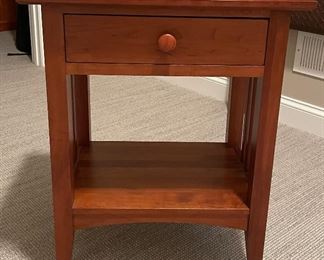 Ethan Allen Cherry Side Table. Measures 23" W x 17" D x 28" H. Photo 1 of 3. 