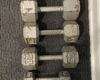 Free Weights - 10, 20, 25 Lbs.