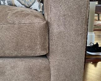 Nearly New Crate & Barrel Three-Seat Sofa in Ultra Suede. Measure 84" W x 43" D. Photo 2 of 2. 