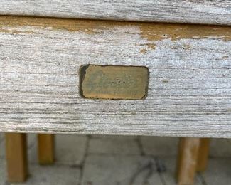 Glasgow Teak Dining Table & Set of 6 Chairs. Table Measures 60" x 36". Photo 2 of 2.