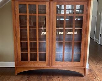 Stickley Cherry Cabinet. Measures 59" W x 14" D x 59.5" H. Photo 1 of 3. 