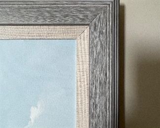 Hilton Head Beach Scene Oil Painting. Signed By Artist. Measures 35" x 32" Unframed. Photo 3 of 3.