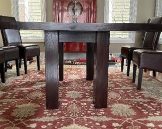 John Erdos Reclaimed Teak Dining Room Table. Measures 86.5" W x 43" D x 31" H with 29" Clearance. Photo 2 of 3. 