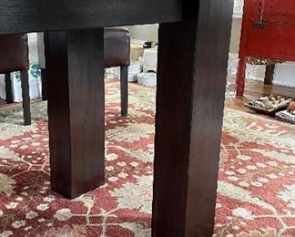 John Erdos Reclaimed Teak Dining Room Table. Measures 86.5" W x 43" D x 31" H with 29" Clearance. Photo 3 of 3. 