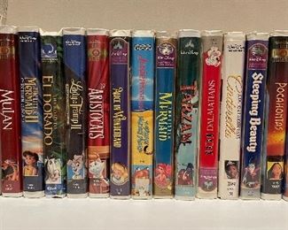 Disney VHS Tapes. 