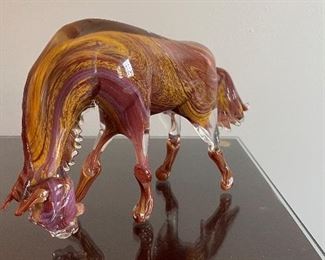 Murano Glass Horse Figurine. 