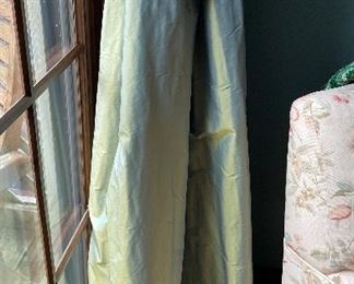 Silk Taffeta Blackout Curtain Panels - 4 Available. Each Measures 99" W x 102" H. Photo 1 of 2.