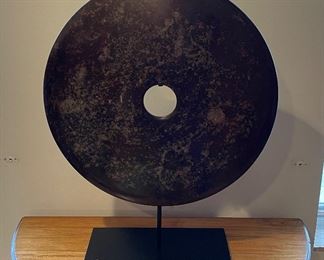 Sculpture Stamped By Artist. Measures 23.5" D x 29.5" H. Photo 1 of 2.