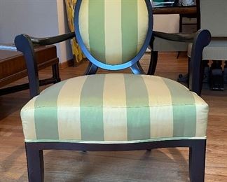 Pair of Barbara Barry for Baker Furniture Arm Chairs. Each Measures 29.5" W x 29.5" D with 19" Seat Height. Photo 1 of 4.