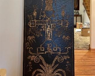 Leather Embossed Panel. Measures 28" x 72". Photo 1 of 2.