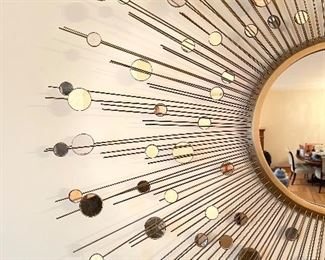 Star Burst Constellation Mirror by Thomas Pheasant for Baker Furniture As Seen in Apple TV's "Shrinking." Measures 54" D. Photo 2 of 2.