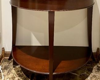 Baker Furniture Demi-Lune. Measures 36" W x 18" D x 31" H. Photo 1 of 4.