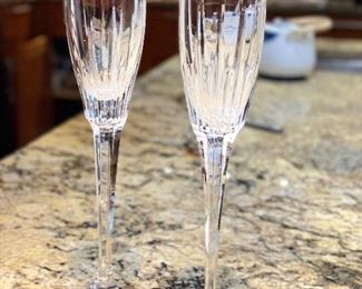 Mikasa Crystal Champagne Flutes.