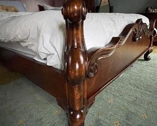 Michael Taylor King Italian Bed Frame. Measures 82" W X 67.5" H. Photo 3 of 3.