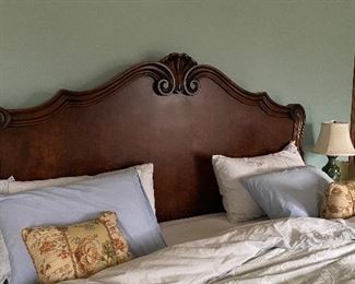 Michael Taylor King Italian Bed Frame. Measures 82" W X 67.5" H. Photo 2 of 3.