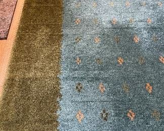 Vintage Tibetan Area Rug. Measures 12' 5" x 8' 11." Phot 1 of 3.