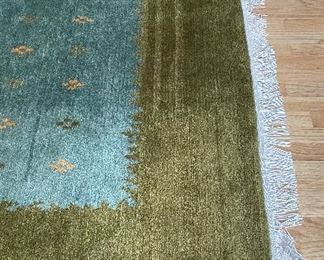 Vintage Tibetan Area Rug. Measures 12' 5" x 8' 11." Phot 2 of 3.