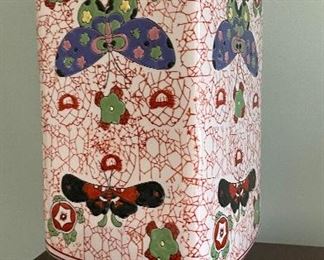 Asian-Motif Vase. Photo 1 of 2.