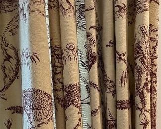 Toile Curtain Panels - 8 Available. Each Measures 74" W x 99" H. Photo 1 of 3.