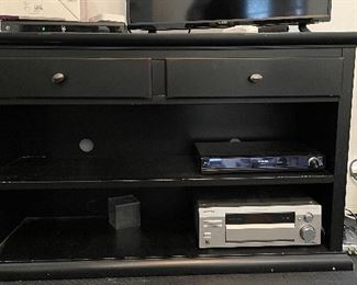 Media Cabinet. Measures 51.5" x 18.5" D x 31" H.