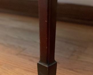 Barbara Barry for Baker Furniture Dark Mahogany Curved Console or Sofa Table. Measures 64" W x 16" D x 33" H. Photo 3 of 5.