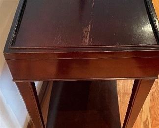 Barbara Barry for Baker Furniture Dark Mahogany Curved Console or Sofa Table. Measures 64" W x 16" D x 33" H. Photo 4 of 5.