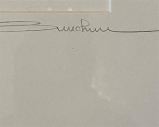 Asian Photograph Signed By Artist in Faux Bamboo Frame - 2 Available. Each Measures 10.5" x 13.5" Unframed; 22" x 28"Framed. Photo 3 of 4.