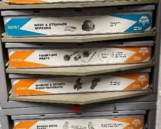 Furniture Hardware, Hose & Strainer Screens. Window & Screen Hardware, ByPass Door Parts, Pivots & Hingers, etc.