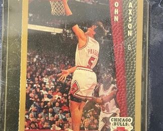 The Chicago Bulls "Hard Way Plaque" - Scottie Pippin, Michael Jordan, John Paxson, Horace Grant, B.J. Armstrong, Bill Cartwright Framed Trading Cards by Back 2 Back. Photo 4 of 7.