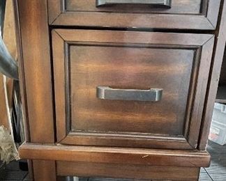 Marble Top Wood Desk. Photo 2 of 4.