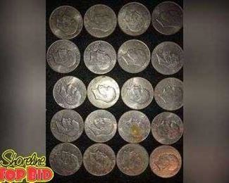20 Eisenhower dollar