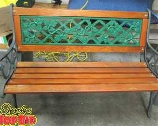 Cast Iron Wood Bench