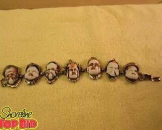 Ebine Seven Immortal Gods Bracelet. Vintage 1950s