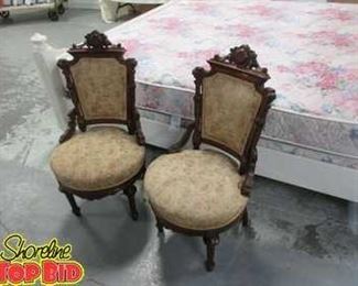 2 Matching Antique Eastlake C. 1900 Chairs