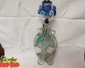 Vintage Murano Art Glass Clown