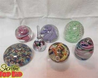 Vintage Glass Paperweights