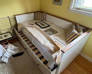 IKEA trundle bed (2 years old) comes with 2 ikea mattresses
