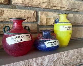 Murano italian mini vases