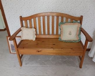 Pine bench