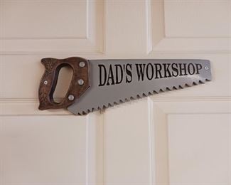 Dad's Workshop sign