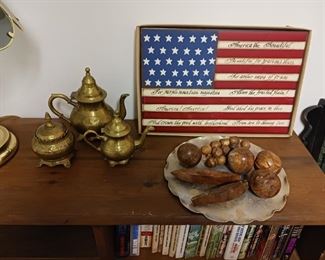 Folk art American Flag America the Beautiful