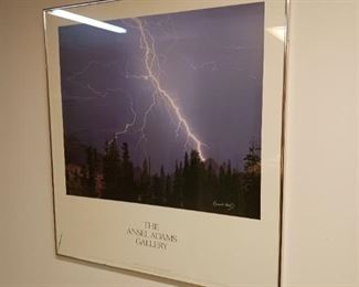 Ansel Adams gallery lightning strike photograph framed
