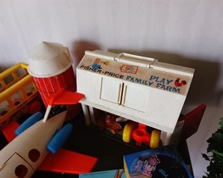 Vintage Fisher-Price Barn Farm toys