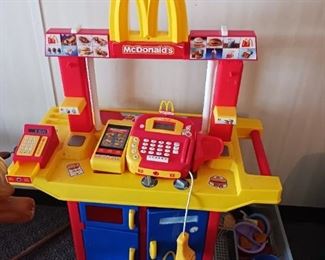 McDonald's drive-thru window cash register playset