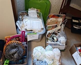 Yarn and crafting supplies