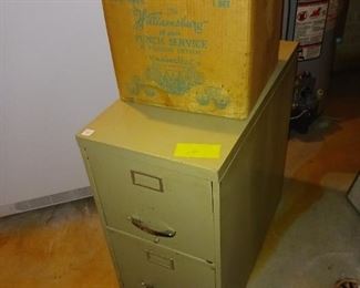 Two drawer filing cabinet