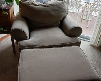 Chair with ottoman