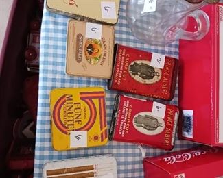 Vintage tobacco tins