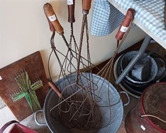 Nice selection of rug beaters antique